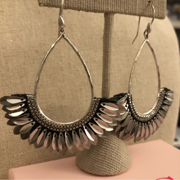 Stella & Dot Pegasus Earrings in Silver - Picture 2 of 4